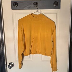 Heart Hips Golden Yellow Cropped Top